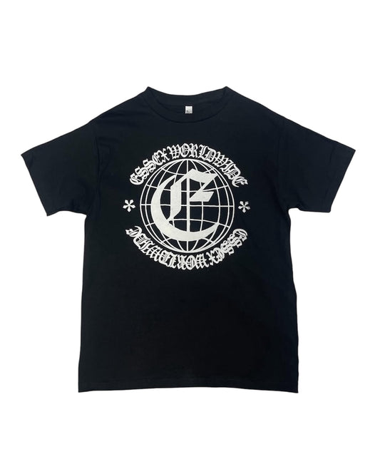 Black logo tee