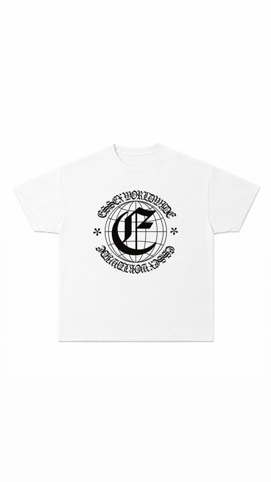 White logo tee