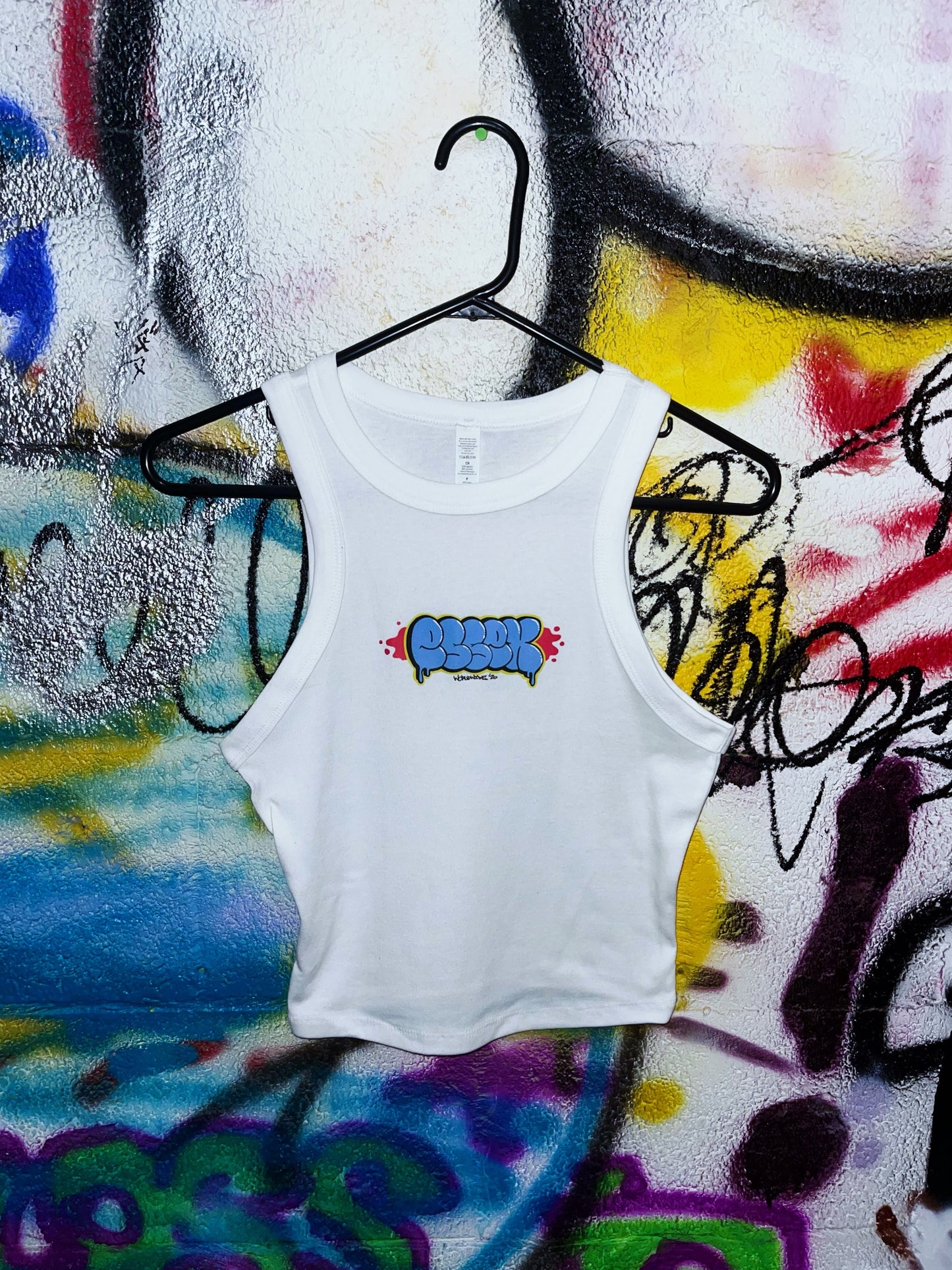 Women’s graffiti logo tank